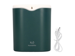 Umidificador de Escritório 2l 2 Modos Porta Usb Duplo Rociador 12h Umidificador Usb para Quarto Escritório Verde Floresta