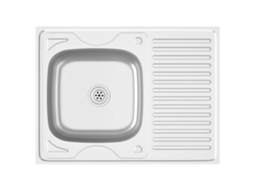 Lava-Loiça VIDAXL + Escorredor 800x600x155mm Aço Inox Prateado