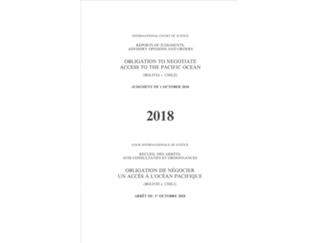 Livro Obligation To Negotiate Access To The Pacific Ocean De United Nations Publications (francês)