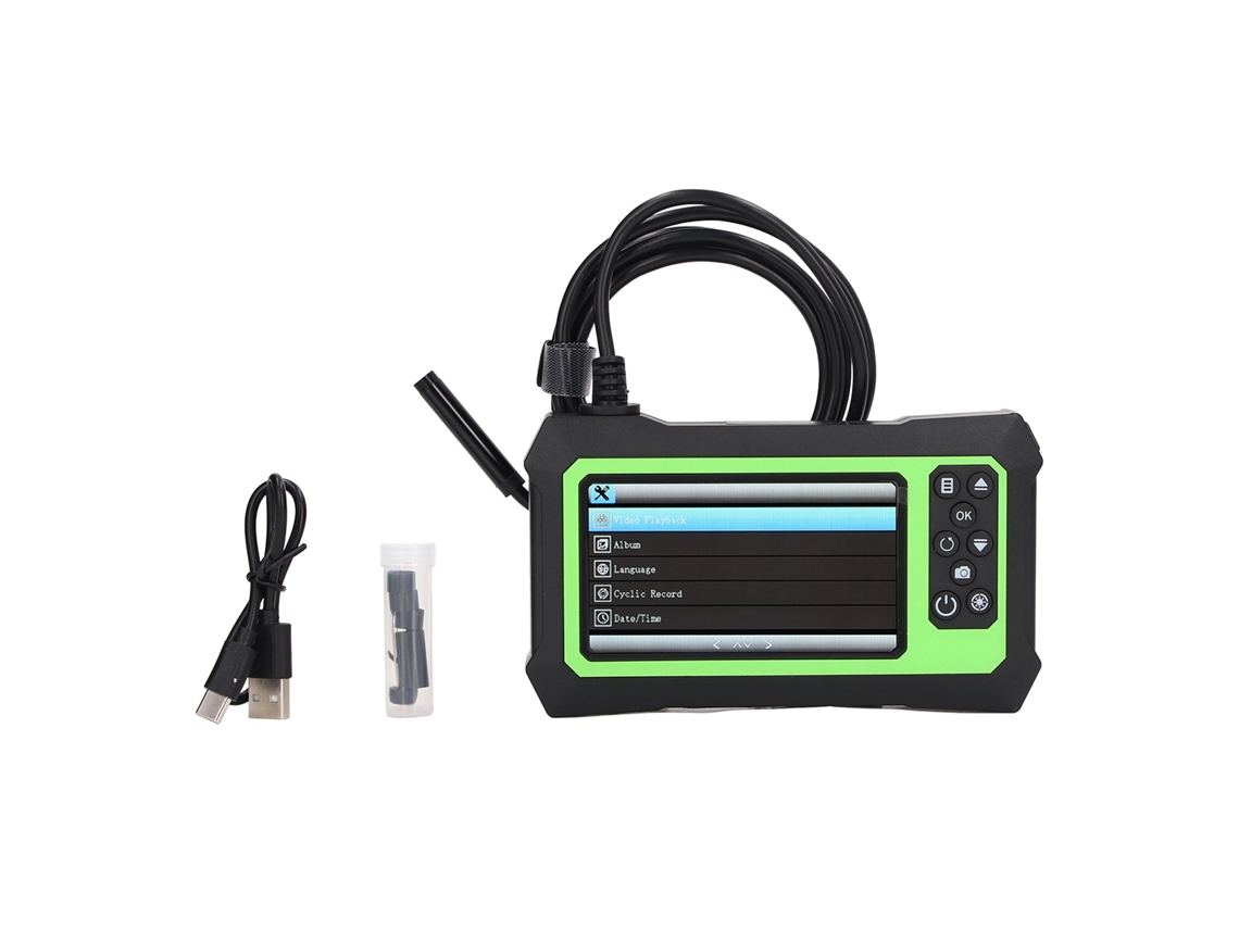 2026 endoscópio Câmera Borescope 8mm Lcd 4.3 Polegadas Ip67 À Prova D'água 7m 1080p para Inspeção Automotiva e Industrial