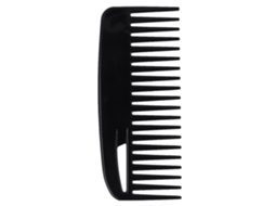 2026 peine de Cabelo com Dentes Largos Antiestático Colorido para Penteado e Ferramenta de Estilo de Cabeleireiro Preto