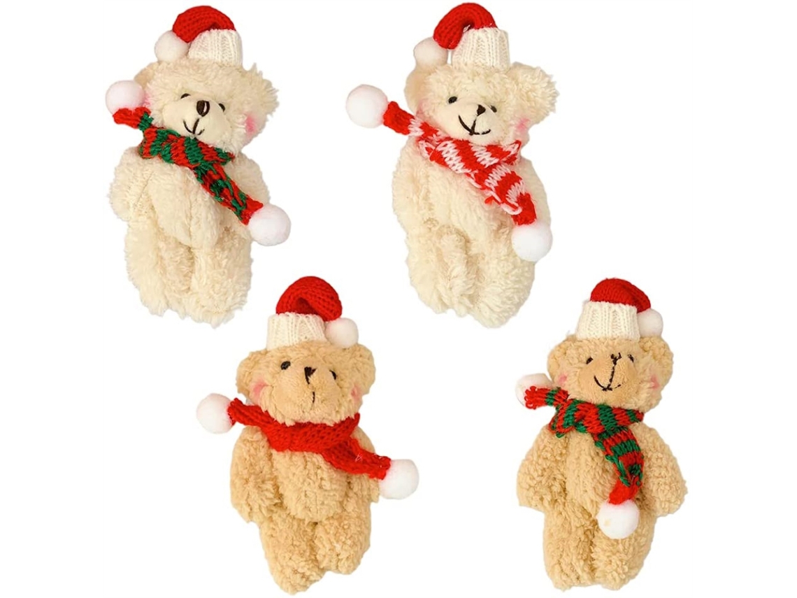 Laxiscreed Pingente De Árvore De Natal Com Urso Fofo Para Crianças, Presente De Natal