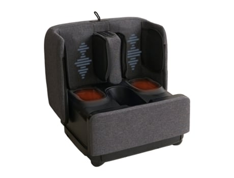 Massajador De Pés Gesas Puf Vibração Shiatsu, Aquecimento Com Apoio Para Os Pés Otomano Gess