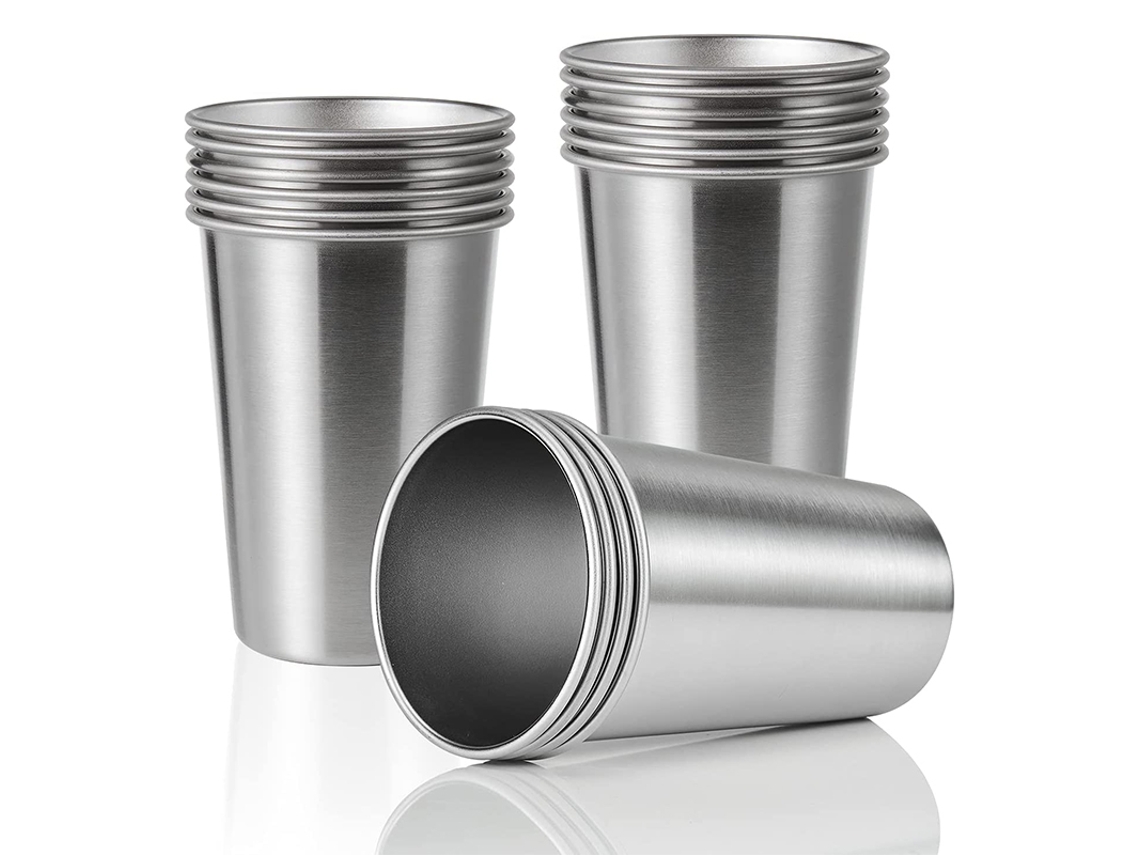 Garrafa De Água De Aço Inoxidável De 500ml, Reutilizável E Dobrável.