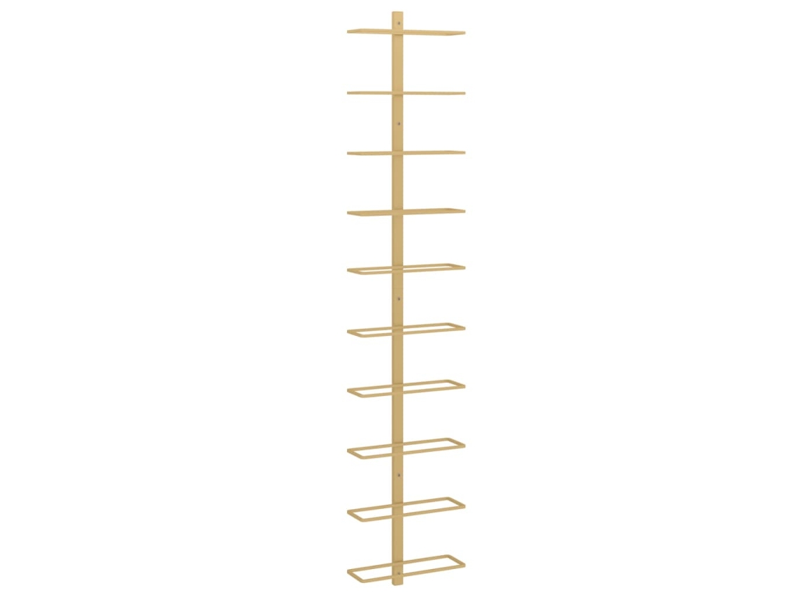 Garrafeira VIDAXL Ouro Metal ( 24x9x120 cm)