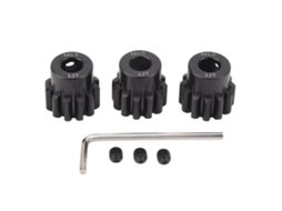Conjunto De Engrenagens De Motor De Carro Rc M1.5 8mm Aço Para Carros Modelo 1/5 1/8 1/10 12t 3pcs