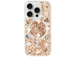 Capa Kzdoo Mag Flash Series Compatível Com Iphone 16 Pro Max, Compatível Com Magsafe Seashell Shining Tpupc