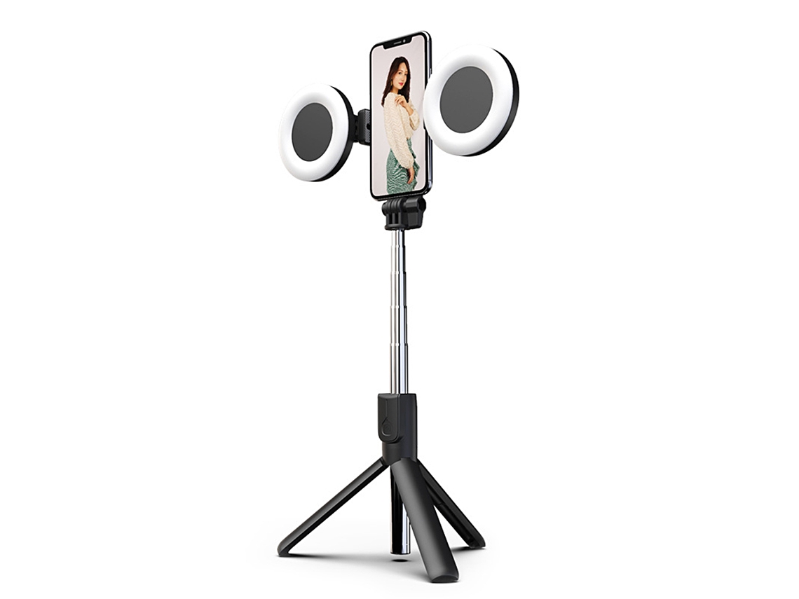 Palo Selfie Bluetooth LAXISCREED com Tripé e Luz