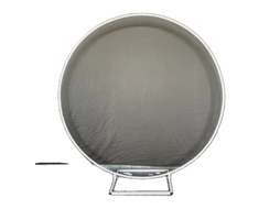 Suporte De Arco De Casamento, Decoração De Jardim Externa, Design Redondo,1.5m ,base Quadrada Branca Oem (59.1in)