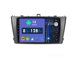 Auto Rádio Carro Bluetooth Autoradio 8GB RAM 128G ROM CarPlay Navegação GPS Ecrã Táctil RoverOne para Toyota Avensis 3 2008-2015  