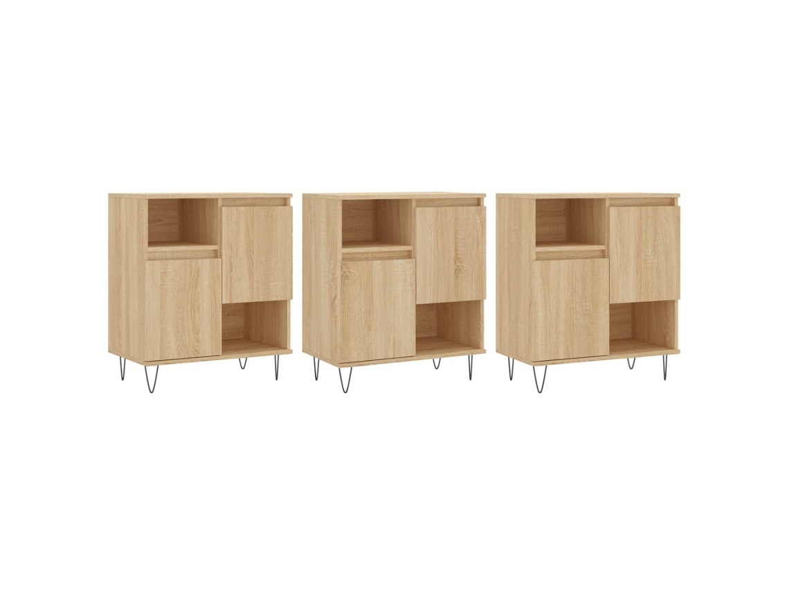 Sideboard, Sideboards Vidaxl Marrom Madeira Processada (n/a)