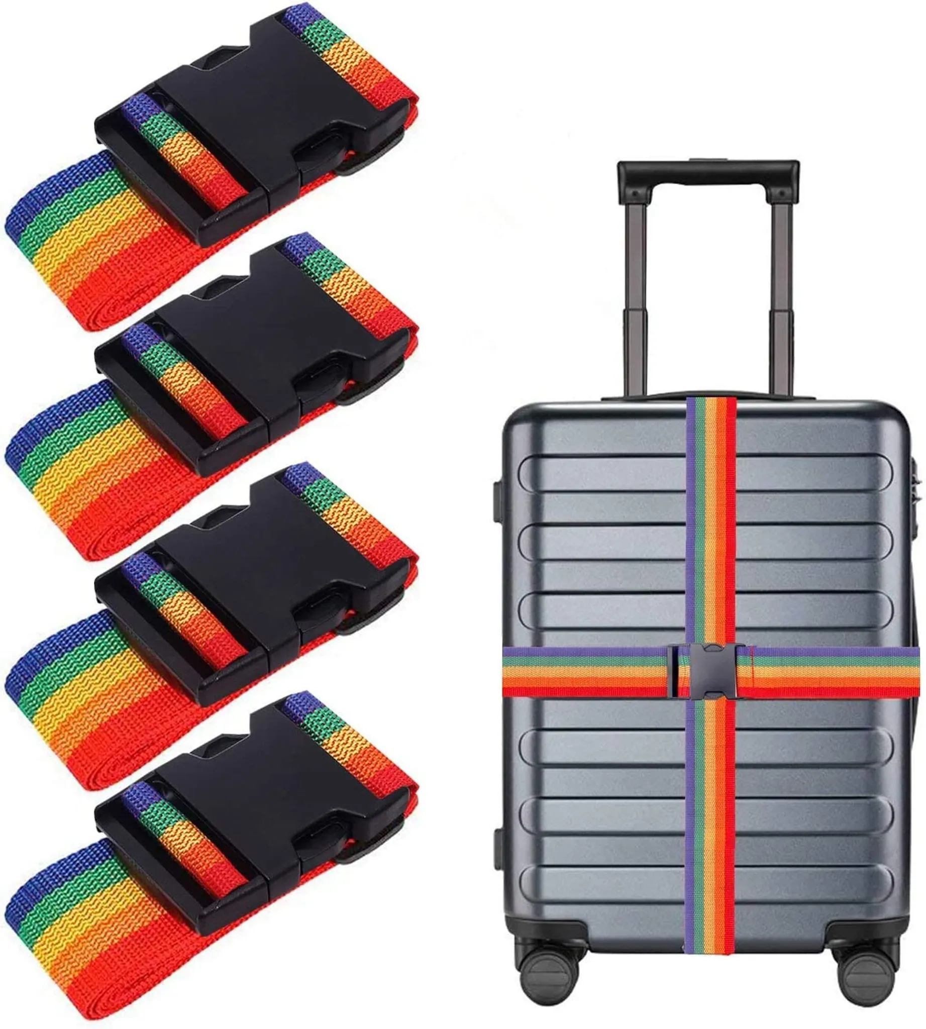 Conjunto De 4 Malas Com Cintas Rainbow