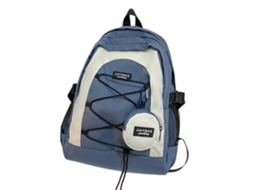 Mochila Escolar De Ombro Com Grande Capacidade, Mochila Versátil E Resistente À Água, Mochila Leve Para Estudantes, Azul