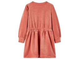 Vestido De Manga Comprida P/ Criança Rosa-médio 128