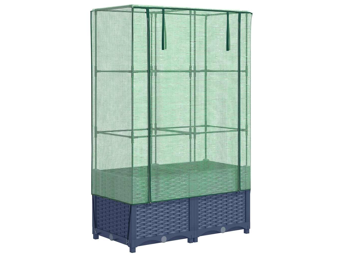 Raised Bed, Raised Beds Vidaxl Cinzeto Polipropileno (80 X 40 X 138 Cm)