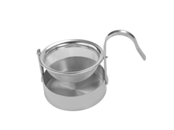 Filtro/coador De Chá Com Suporte, Aço Inoxidável, Prateado Aquaforge