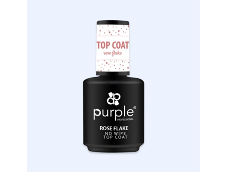 Top Coat Rose Flake Sem Goma Purple