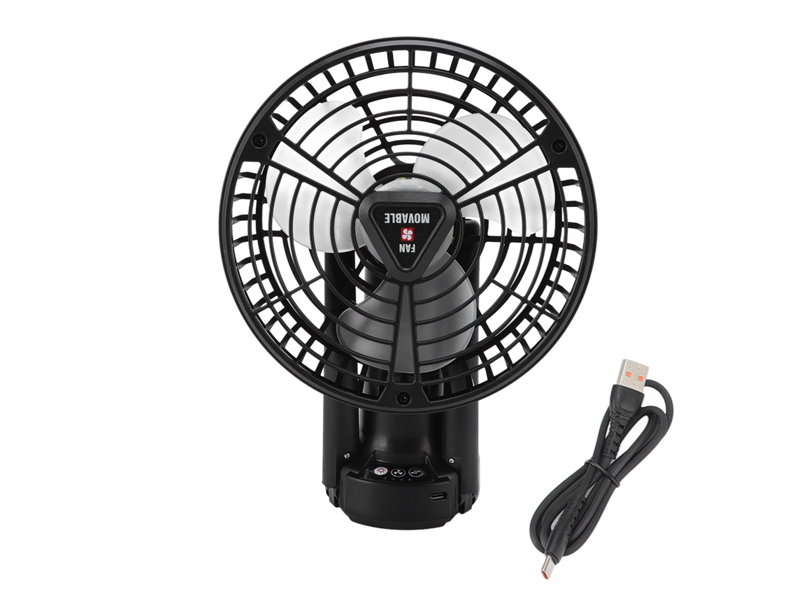 Ventilador Tripé Plegável Lanterna Led Usb 3 Modos