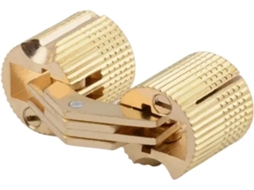 Dobradiça para Porta de Armário 18 mm Durável e Resistente com Fácil Instalação | S/MARCA