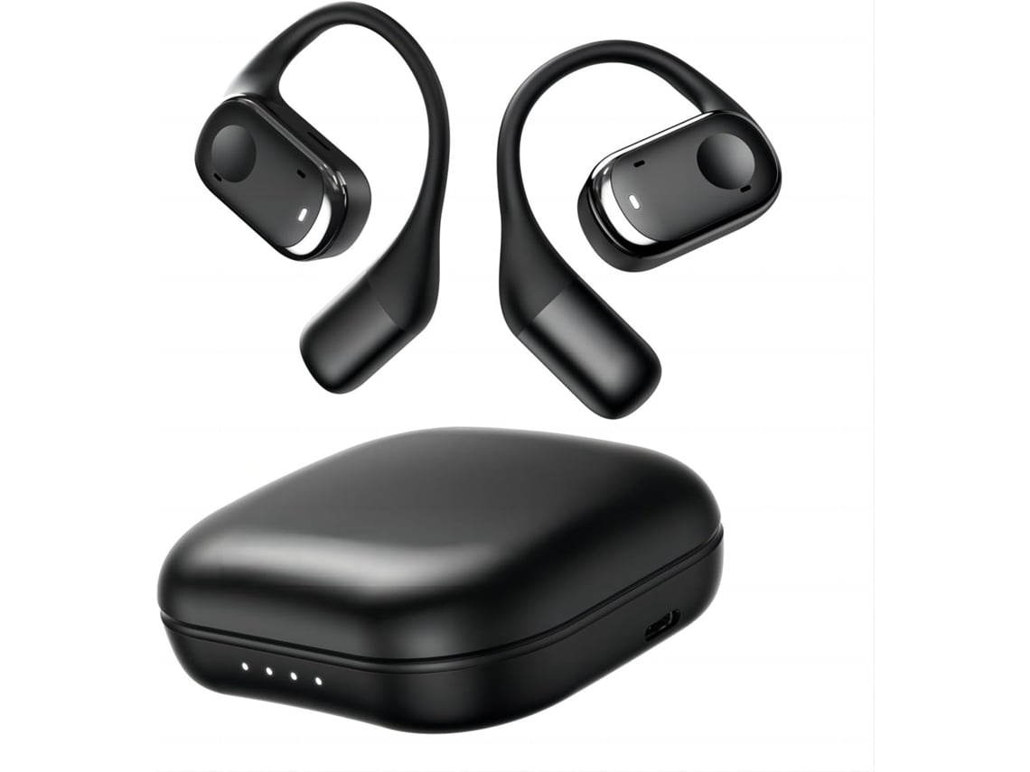 Auriculares Desportivos Sem Fios Bluetooth Gancho De Orelha Som Hi-fi Cancelamento De Ruído Microfone Para Chamadas Lurelia