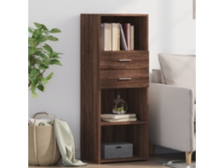 Armario alto 45x42,5x124 cm en madera de roble marrón
