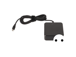Adaptador de energia USB C de 65 W para laptop, dourado (portátil, viagem)