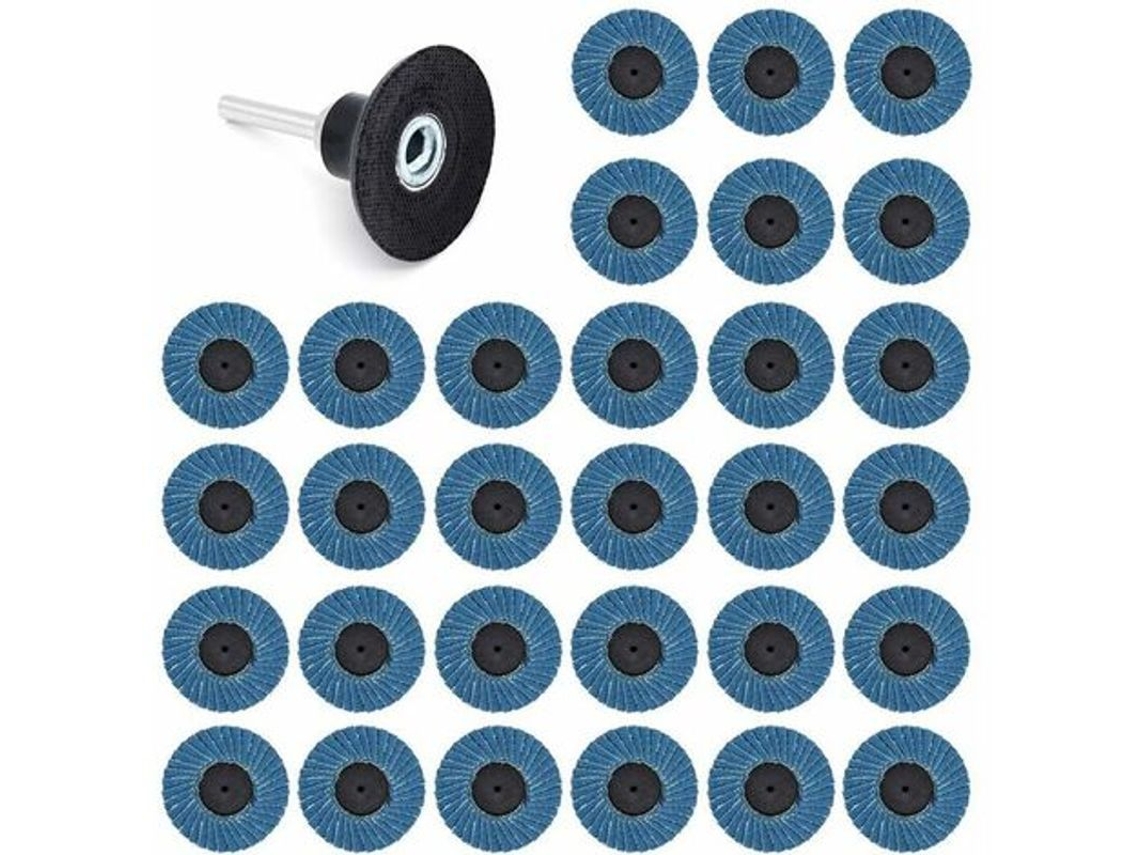 Discos de lixamento Nova Line 50mm, grits 40, 60, 80, para ferramentas rotativas | S/MARCA