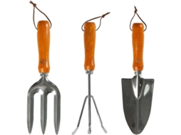 Conjunto de Ferramentas de Jardinagem Linjou, Colheres, Pinças, Cabo Ergonômico | S/MARCA