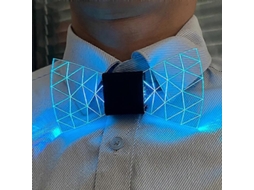 Colorido Led Acrílico Gravata Borboleta Mudar 7 Núcleos De Iluminação Homens Gravata Borboleta Piscando Levou Gravata Borboleta Iluminar Festa Lu