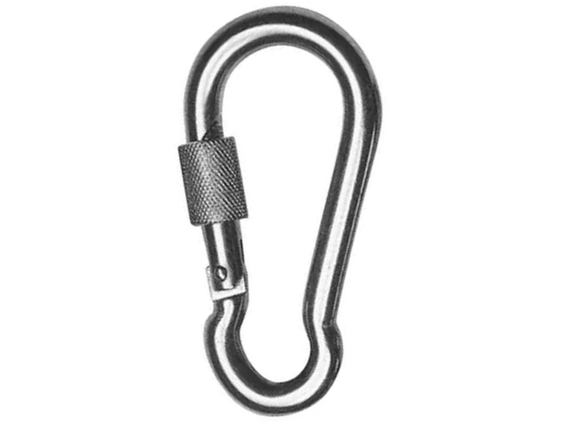 Mosquetão Bombeiro Zinc EDM com Segurança 8Cmxø8Mm