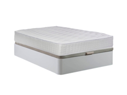 Sommier Atenas Branco 150X190Cm Colchão Viscoelástico Top 28Cm SALDOSYSTOCKS