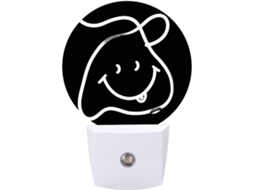 Aplique Preta Led Com Sensor, Luz Branca Quente Suave, Banheiro, Quarto, Cozinha, Redonda
