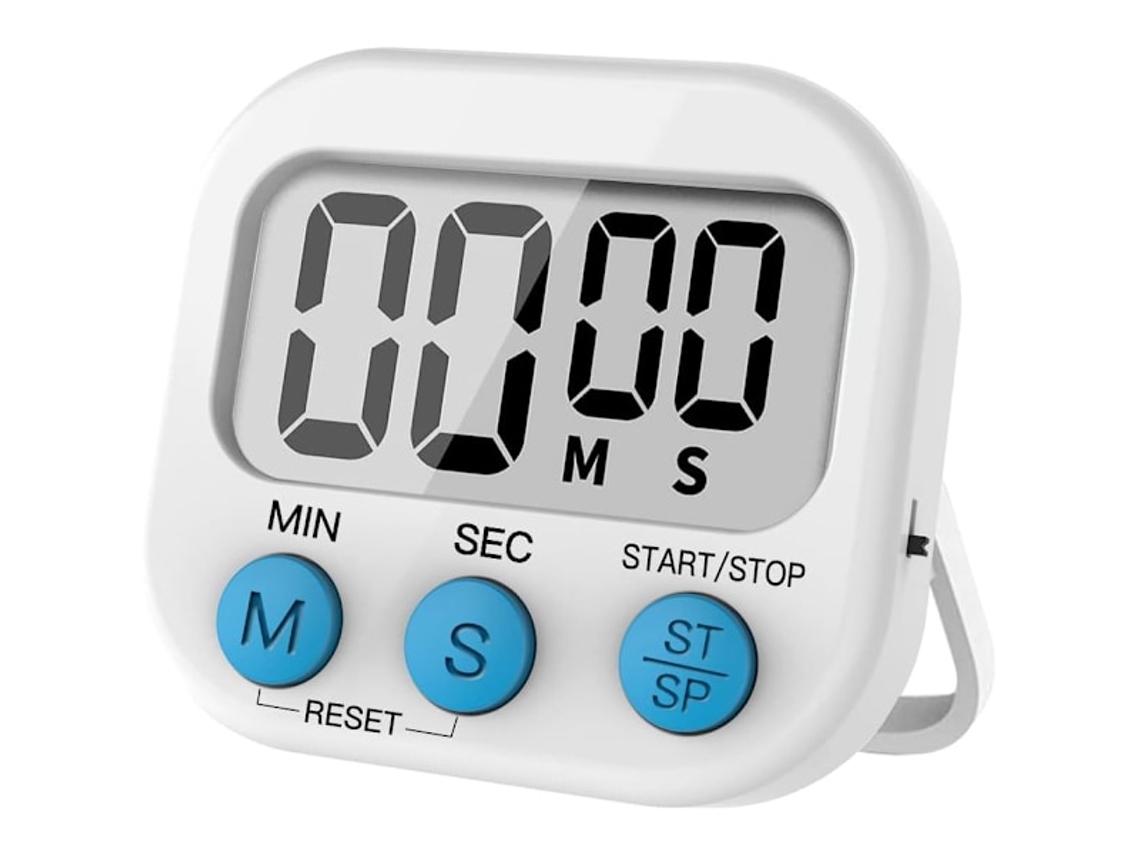 Temporizador Visual Digital Com Alarme Sonoro E Fundo Magnético