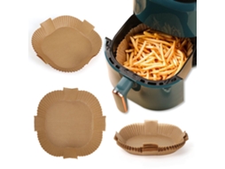 50 Unidades De Papel Descartável Para Fritadeira A Ar