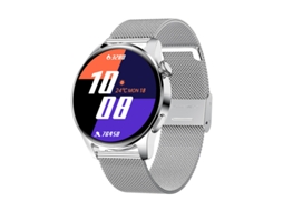 Smartwatch, Tela Curva De 1.28 Polegadas, 15 Dias De Duração Em Standby, Adequado Para Iphone E Android, Prata Yizhood