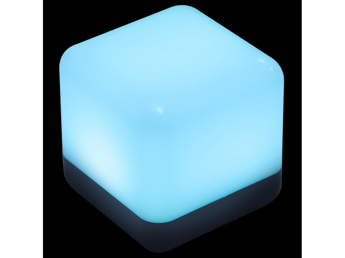 Luminária Noturna Cubo Recarregável Com Cabo Usb, De Mesa Led Para