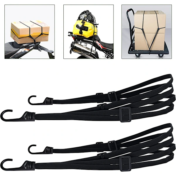 /ea/ 2 Unidades De Cordas Elásticas Com Ganchos, Corda Elástica Para Bicicleta, Motocicleta B