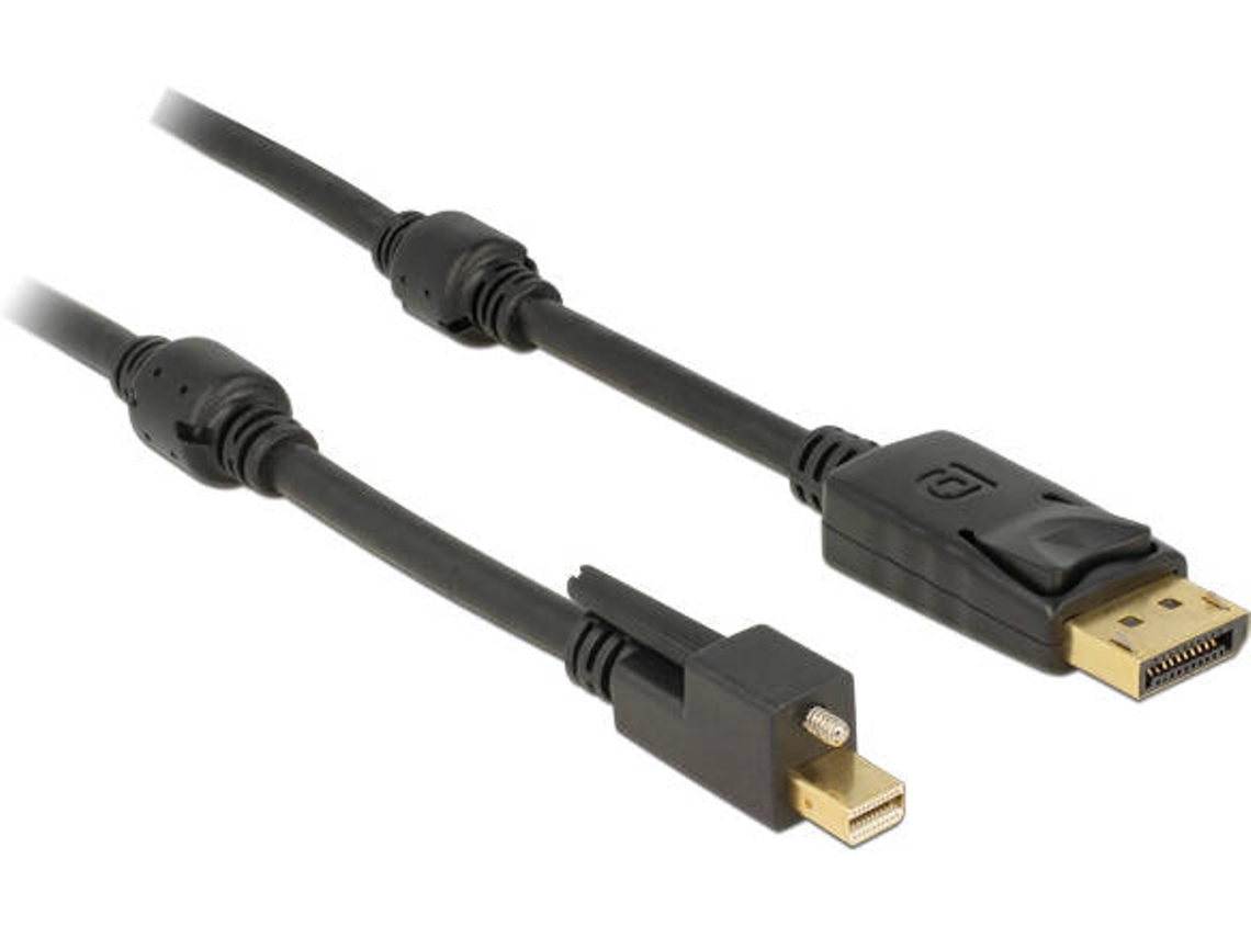 Cabo de Dados DELOCK (Mini DisplayPort - 2 m - Preto)