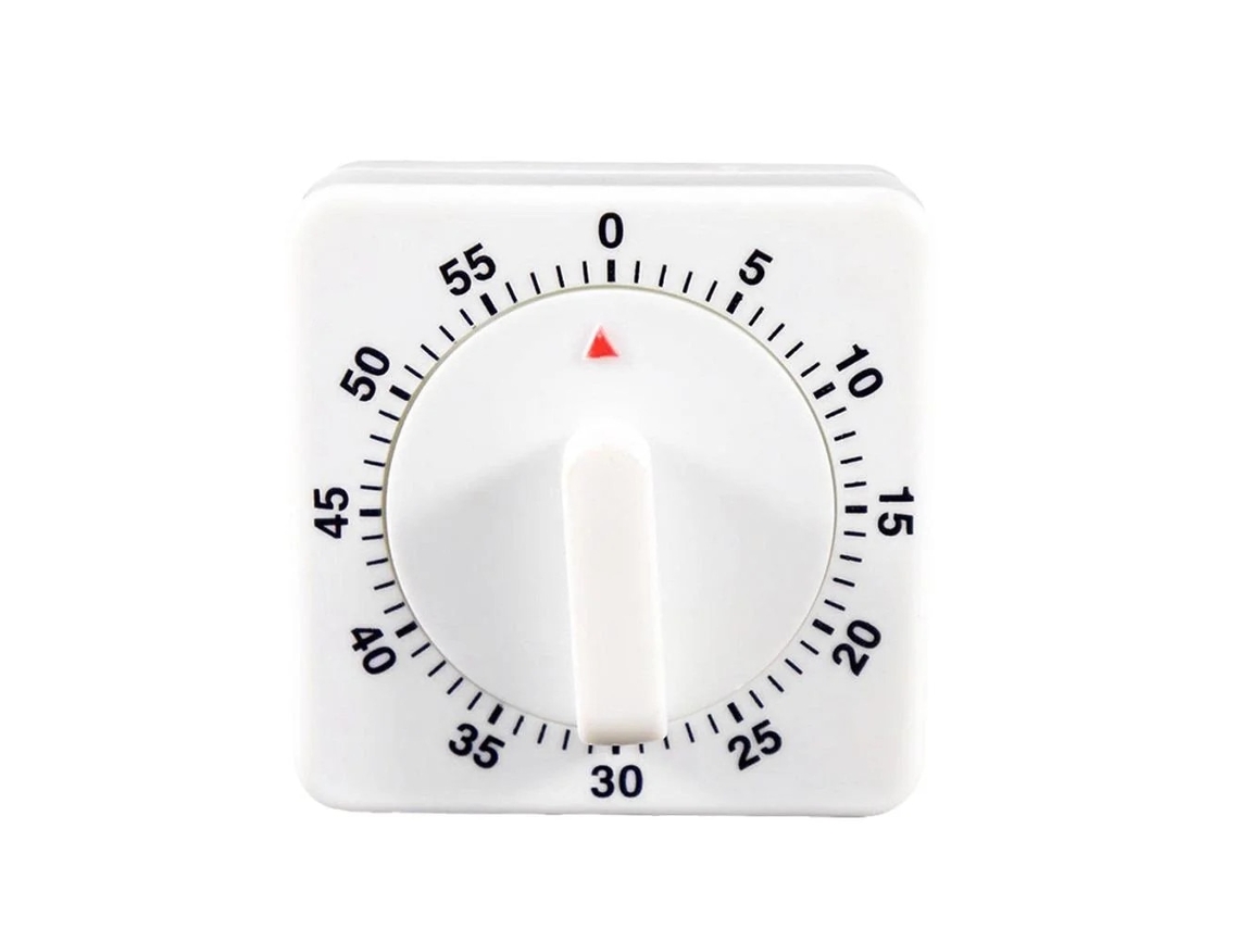 Timer De Cozinha Mecânico Gx C4l9, 60 Minutos, Alarme Forte, Ergonómico