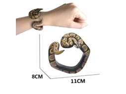 Mali pulseira de Cobra Realista de Pvc para Halloween Brinquedo Assustador Acessório de Festa