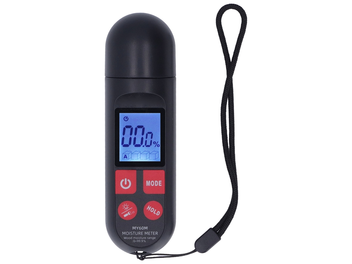 Medidor De Humedad My60m Para Madera Papel Materiales De Construcción Lcd