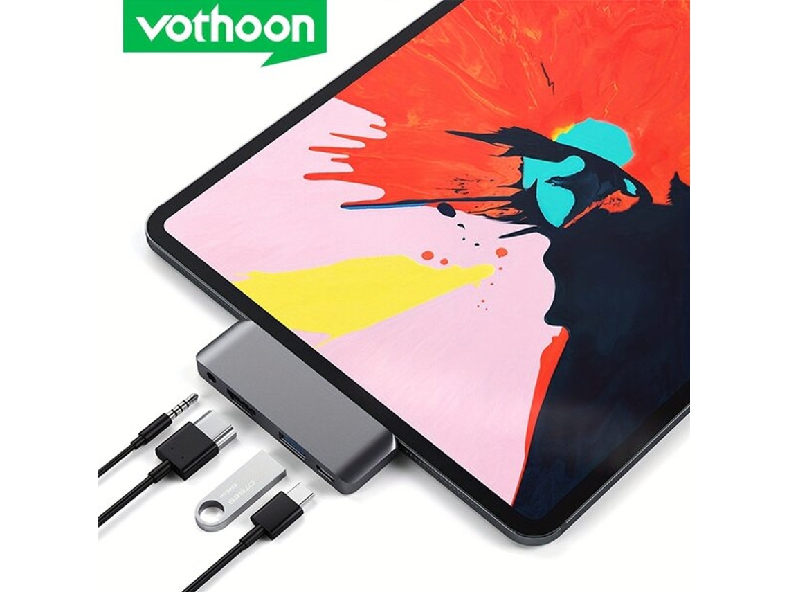 Dock Usb C 4 Em 1 Vothoon Com Saída 4k A 30 Hz. Tadvyyvayotoy