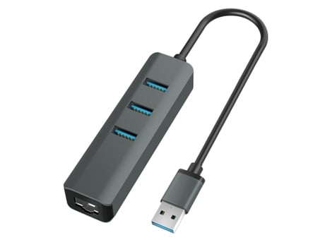 Hub Vakoss Usb 3.0 + Rj45 Ethernet Tc-4502x
