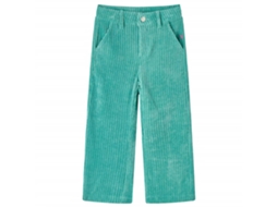 Calças Para Crianças Bombazina Verde-menta 128
