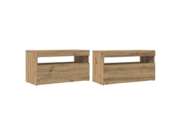Tv Cabinet, Tv Cabinets Vidaxl Marrom Madeira Processada (n/a)