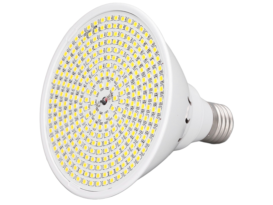 Lâmpada de Crescimento 8W E27 290 Leds 3000-3200K Jardim Estufa S/MARCA