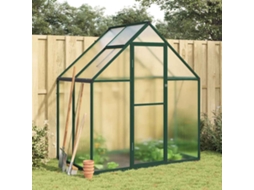 Vidaxl Estufa Com Estrutura De Base 169x114x195 Cm Alumínio Verde