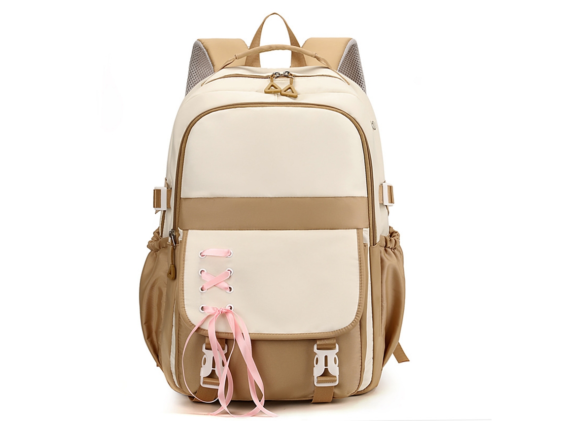 Mochila Grande Para Computador Oxford Em Tecido Cáqui