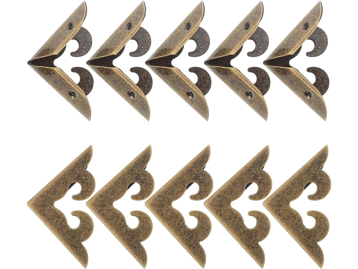 10 Peças Proteções Ângulos Metal Para Fotos E Moedas Decoração Metal Para Álbuns De Fotos E Cahiers