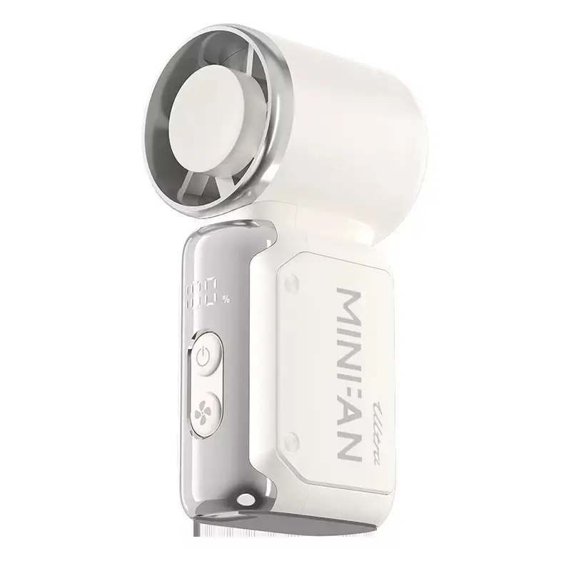 Mini Ventilador BRILVIBERA com Visor Led, 199 Velocidades, Turbo, USB